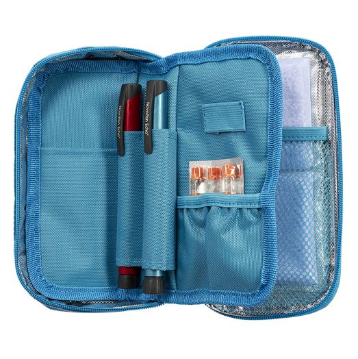 Insertos de refrigeración Inuteq PAC de origen biológico para estuche de insulina, "hielo" a temperatura constante de 15º C. Pack de 2