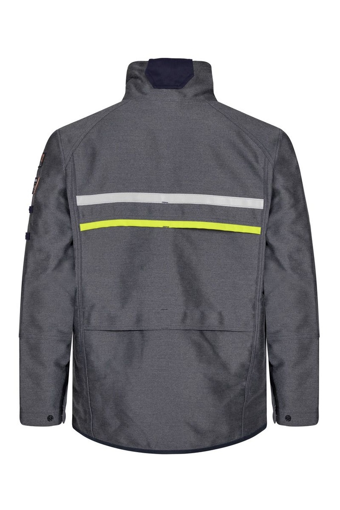 Cazadora ignífuga inherente para soldadura pesada Tranemo 553086 serie Outback Heavy Welding, con visibilidad aumentada, brazos y espalda ventilados, tejido suave de larga vida útil y excelente protección contra la radiación UV de todos los tipos de soldadura, el calor radiante y salpicaduras metálicas, sin PFAs.