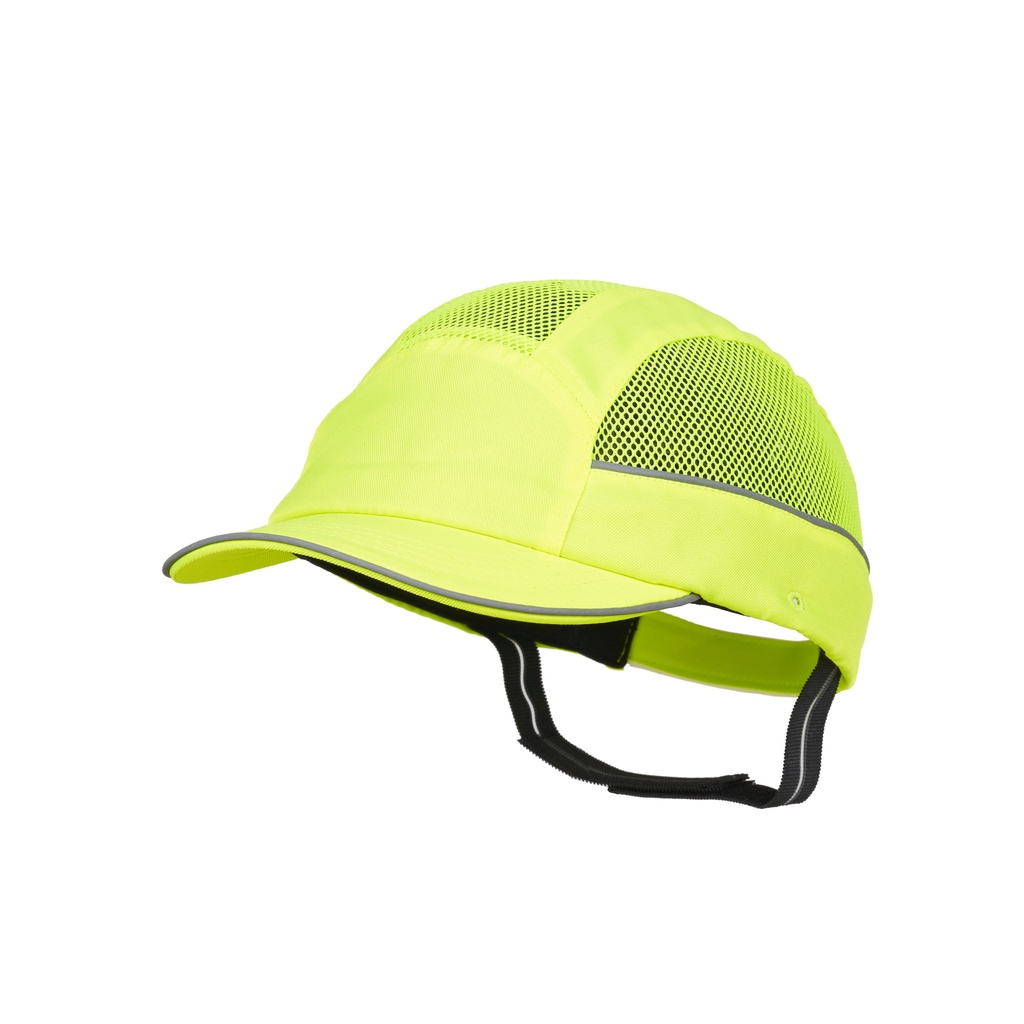 Gorra de seguridad SurFlex Air Stream, muy ligera y ventilada, banda elástica para sujeción, bandas reflectantes