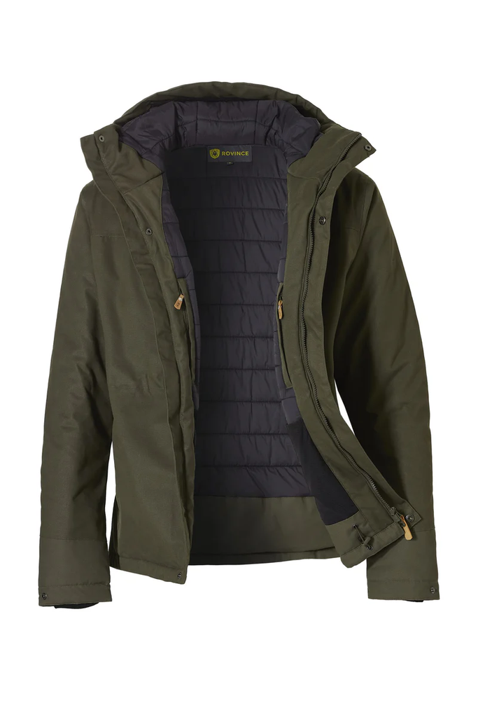 Parka Rovince Ergoline diseño para hombre, anti-insectos, membrana Sympatex cortaviento e impermeable 10.000mm, comodidad de uso ligera, varios bolsillos funcionales, bolsillo Napoleón, cuello suave, NEN-8333, EN-17487