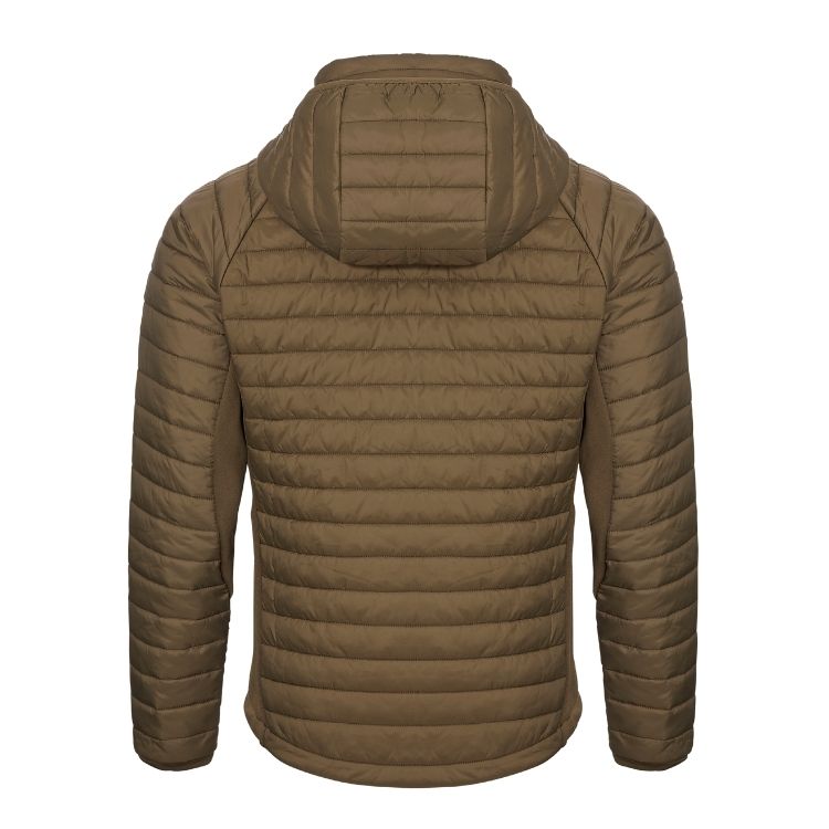 Chaqueta acolchada Rovince Ergoline para hombre con dos bolsillos laterales y dos bolsillos en el pecho con cremallera, capucha desmontable, tratamiento repelente de garrapatas y mosquitos