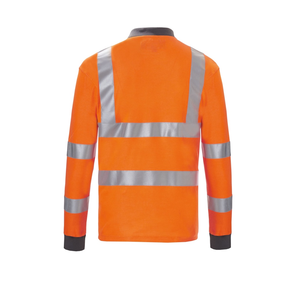 Polo Rovince Safetyline A.V. ligero, repelente de insectos activa hasta 100 lavados, EN ISO-20471, NEN-8333, banda reflectante 3M, 55% poliéster - 45% algodón