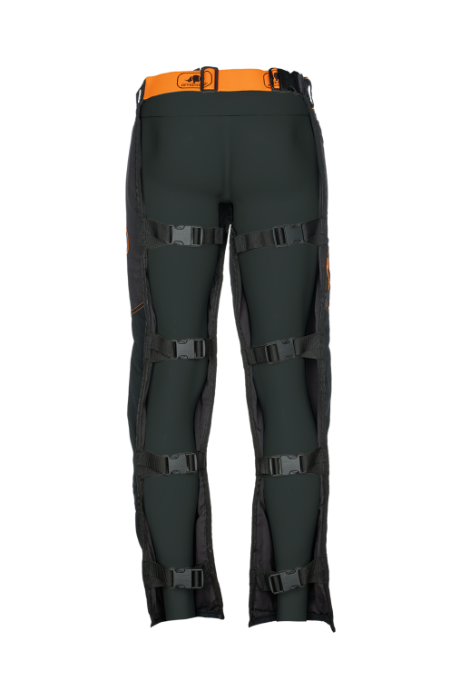 Cubrepantalón para motosierra clase 1 tipo B, SIP 1RC1 con correas ajustables en la parte posterior