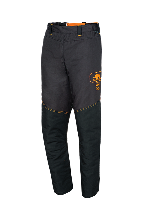 Cubrepantalón para motosierra clase 1 tipo B, SIP 1RC1 con correas ajustables en la parte posterior