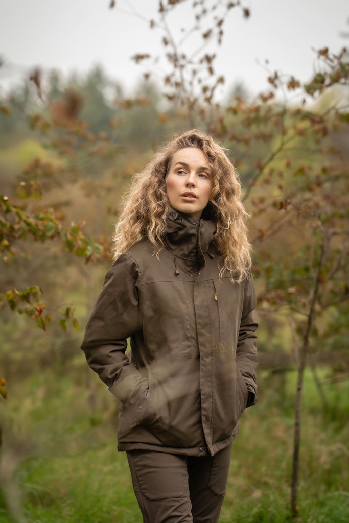 Parka Rovince Ergoline diseño para mujer, anti-insectos, membrana Sympatex cortaviento e impermeable 10.000mm, comodidad de uso ligera, varios bolsillos funcionales, bolsillo Napoleón, cuello suave, NEN-8333, EN-17487