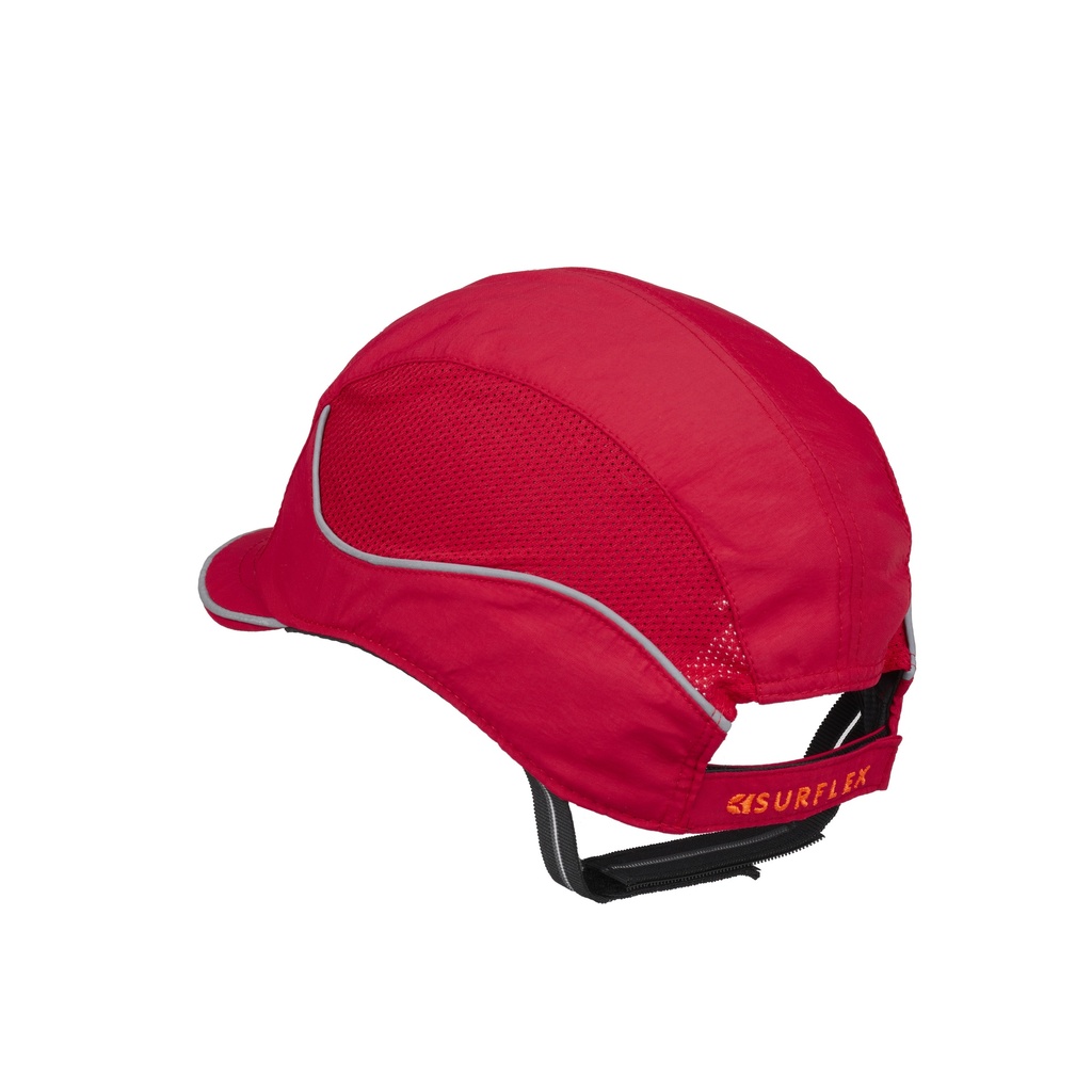 Gorra de seguridad Surflex AIRGOFLEX con carcasa versátil Scarap2, diseño ergonómico, tiras reflectantes y zonas de absorción del sudor.