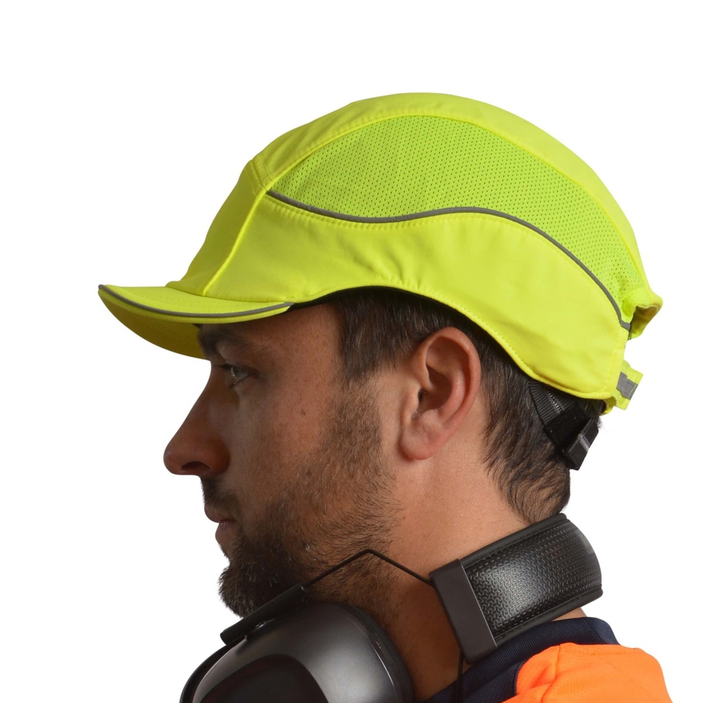Gorra de seguridad Surflex AIRGOFLEX con carcasa versátil Scarap2, diseño ergonómico, tiras reflectantes y zonas de absorción del sudor.