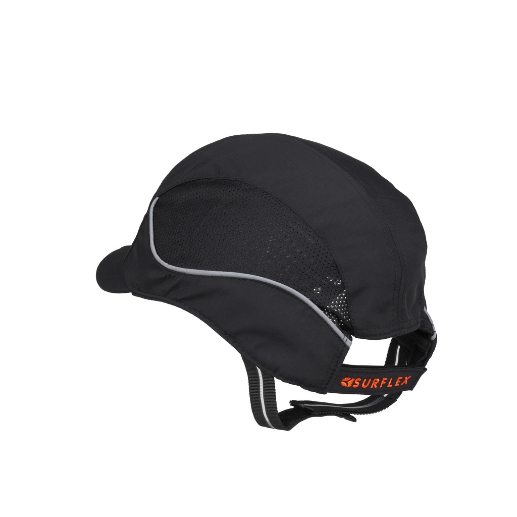 Gorra de seguridad Surflex AIRGOFLEX LED con diseño ergonómico, ventilaciones laterales y visera de 3 cm con bandas reflectantes