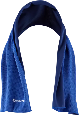 Toalla refrescante evaporativa Inuteq BODY COOLING TOWEL+, tecnología QCK, refrescante cuando está húmeda, uso como toalla estándar en seco. Estuche incluido.
