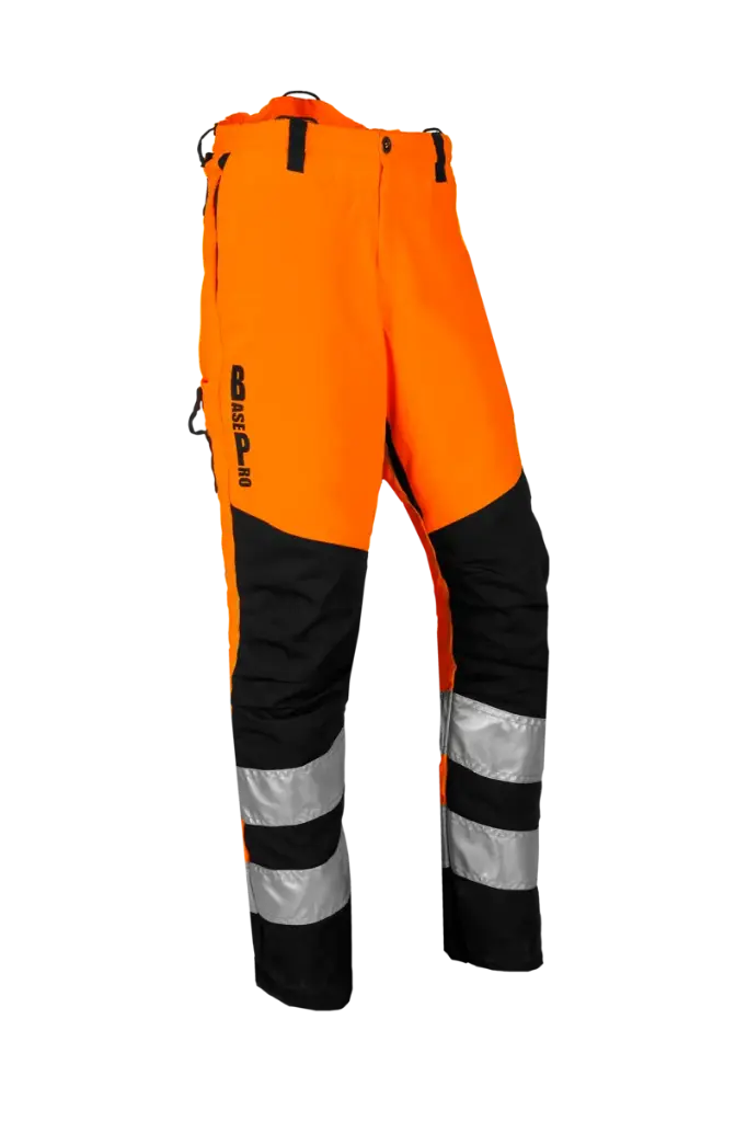 Pantalón para motosierra Sip Perthus Flash (1RQ1), EN ISO 11393 clase 1 tipo A, y alta visibilidad EN20471 clase 2