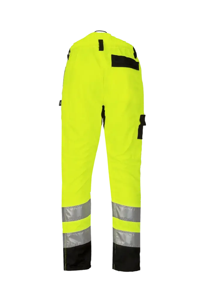 Pantalón para motosierra Sip Perthus Flash (1RQ1), EN ISO 11393 clase 1 tipo A, y alta visibilidad EN20471 clase 2