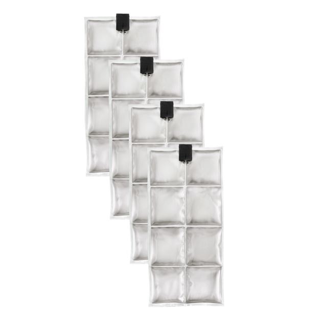 Inserts de refrigeració Inuteq PAC d'origen biològic, gel a temperatura constant de 24º C. Pack de 4