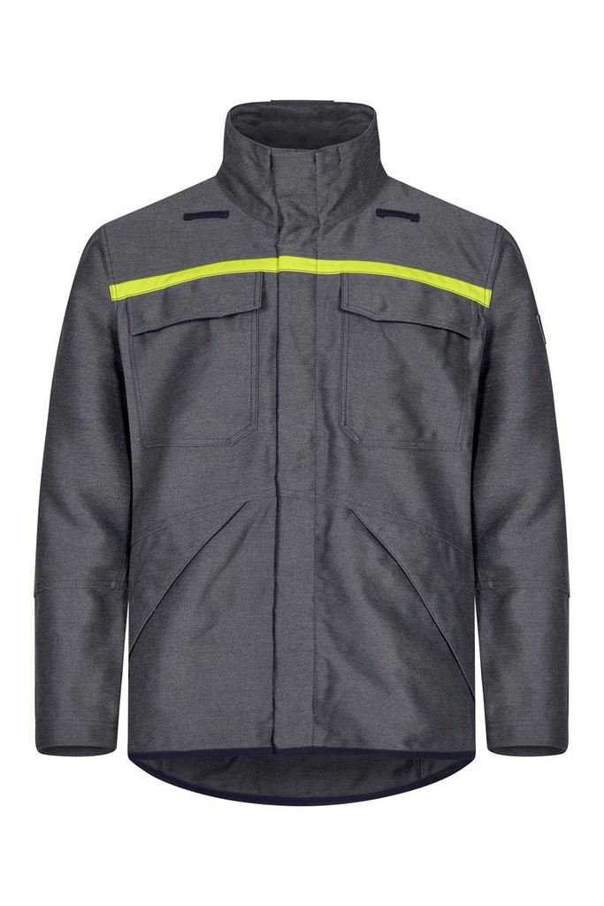 Cazadora ignífuga inherente para soldadura pesada Tranemo 553086 Outback Heavy Welding, visibilidad aumentada, brazos y espalda ventilados, tejido suave de larga vida útil y excelente protección contra la radiación UV de todos los tipos de soldadura, el calor radiante y salpicaduras metálicas, sin PFAs
