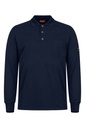 Polo màniga llarga ignífug inherent Tranemo 594589, arc elèctric, sense elements metàl·lics, modacrílid i cotó reciclat, sense PFAs.