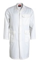 Intrinsically flame retardant non-metallic lab coat. Length = 102cm