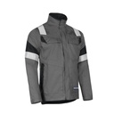 Sioen Bennu multi-standard jacket, with arc flash protection (APC1), chemical repellent and reflective bands (EN17353), certified for 100 industrial washes.