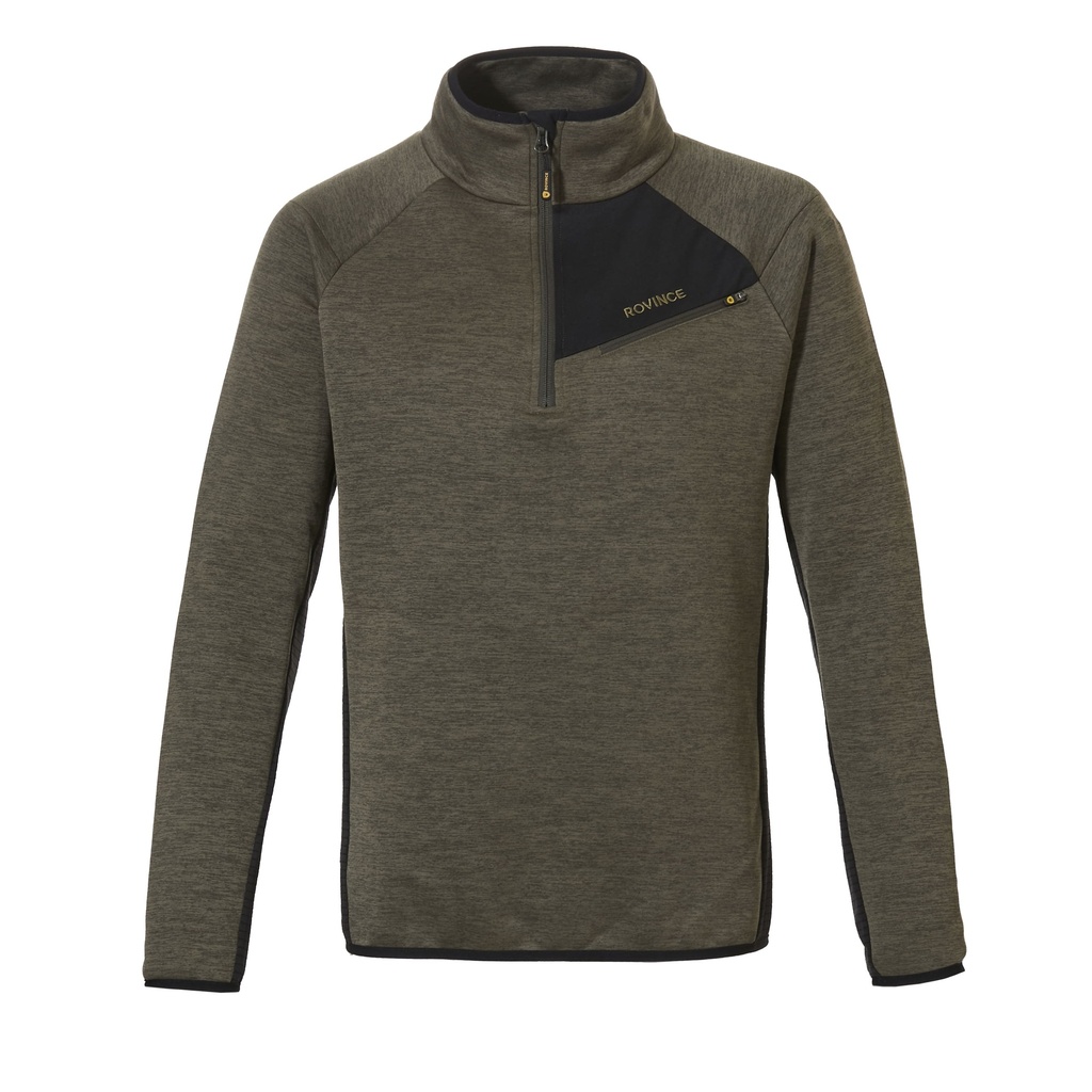 Jersey polar técnico supersuave Rovince Ergoline con media cremallera y cuello alto, repelente de insectos, NEN-8333, ES-17487