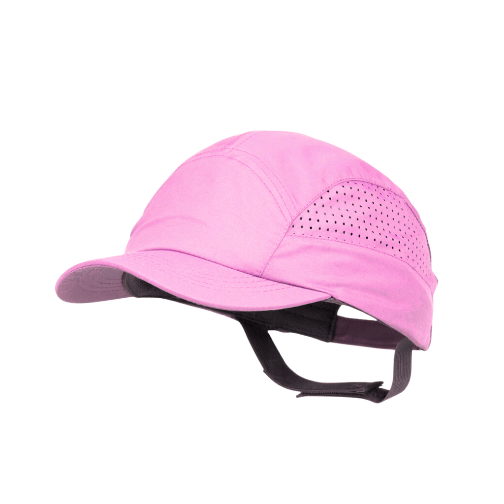 Gorra de seguretat Surflex ROSE, equipada amb carcassa SCARAP 5, ventilacions laterals, banda elàstica al clatell i una visera de 5cm.