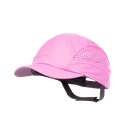 Gorra Surflex de seguridad Rose, equipada con una carcasa SCARAP 5, con ventilaciones laterales, una banda elástica en la nuca y una visera de 5cm para una comunidad ótpima.