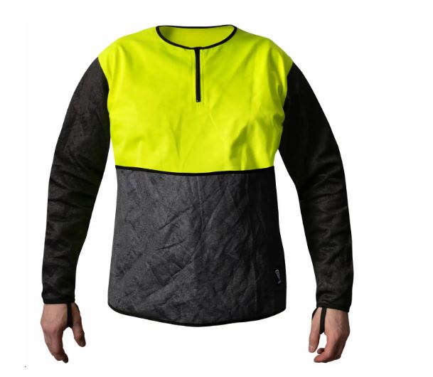Camiseta Granberg Kozane® 707-09 con mangas y zona abdominal resistentes al corte nivel F - ANSI A8, resto de camiseta en malla alta visibilidad EN388 3X44F