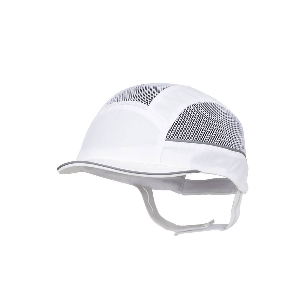 Gorra de seguridad Surflex DEFENDER con protección lateral, diseño ventilado y bandas reflectantes