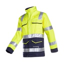 Cazadora Sioen Millau multinorma, ignífuga, antiestática, arco eléctrico, químicos y alta visibilidad.