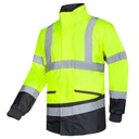 Bomber Sioen Malbro alta visibilidad combinada con mangas desmontables, impermeable, muy resistente.