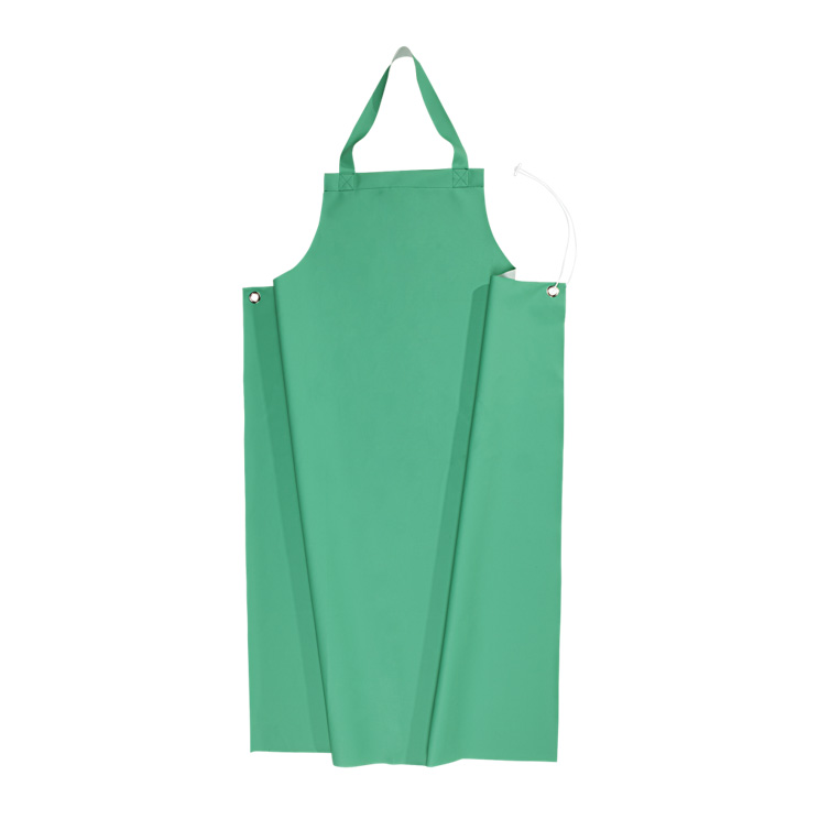Davantal Sioen Fombio, teixit Chemflex pvc i poliuretà per a prod. químics, retardant de la flama i antiestàtic, 75x100 cm, verd