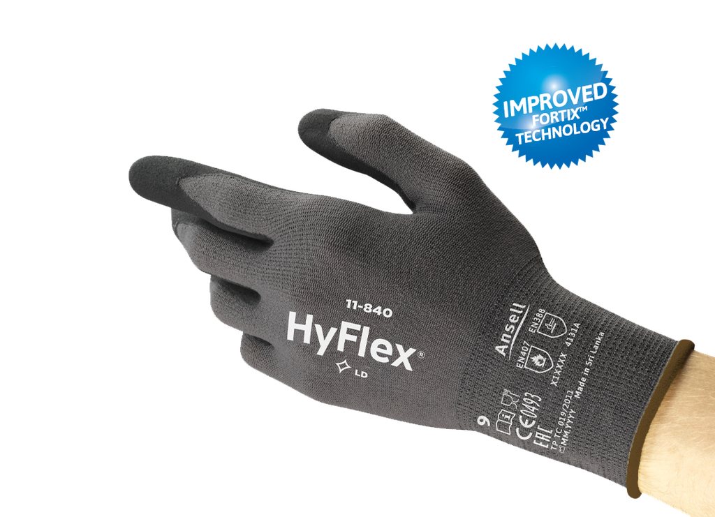 Guant Ansell Hyflex 11-840 espuma de nitril sobre niló spandex
