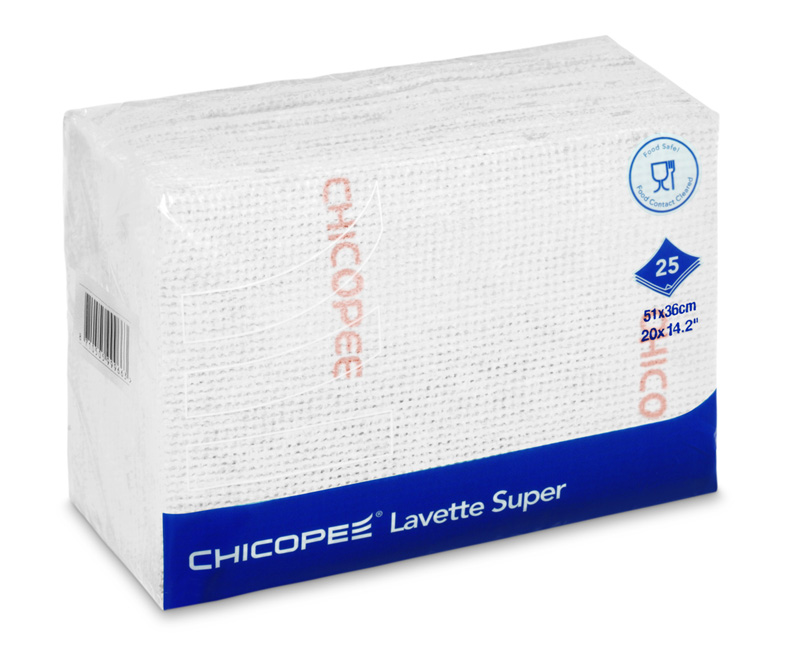 Bayeta 7446X Lavette Super , estructura abierta, alimentario y antibacterias, caja 150 paños 51x36 cm.