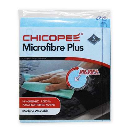 Bayeta Microfibre Plus (Duradry), caja 120 paños 34x40 cm, certificado alimentario y antibacterias, lavable.