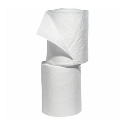 Paquete de 2 rollos de absorbente hidrófugo New Pig essentials, color blanco, 38 cm x 46 metros, 314 g/m2, 209 litros de absorción por paquete