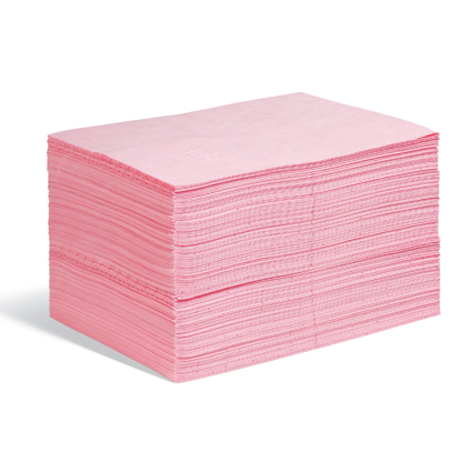 Hojas absorbentes finas MAT302 serie New Pig Haz Mat, 200 hojas 38x51 cm, precortadas