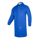 Bata con capucha Sioen Rigi, impermeable, certificado alimentario, botones a presión bajo solapa