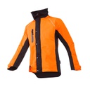 Jaqueta Sip Keiu (1SLR), impermeable i transpirable, caputxa en coll, dissenyada per a treballs forestals, EN17353 (visibilitat millorada)