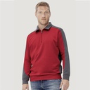 Sudadera Hakro Performance 476, cremallera corta YKK, apto para lavado industrial, tejido Mikrolinar
