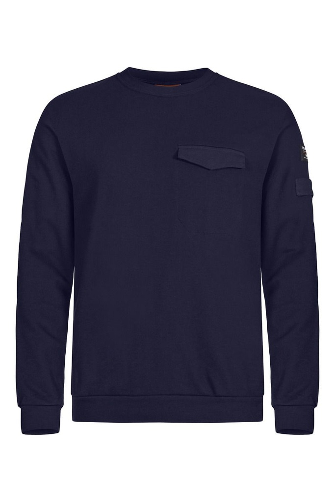 Sudadera ignífuga inherente Tranemo 598589, arco eléctrico EBT: 11,0 cal/cm² , 50% algodón , bolsillo con solapa en pecho, bolsillo para lápices en manga izquierda.