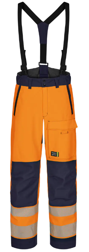 Pantalón con tirantes impermeable y alta visibilidad para frío extremo Tranemo 430546