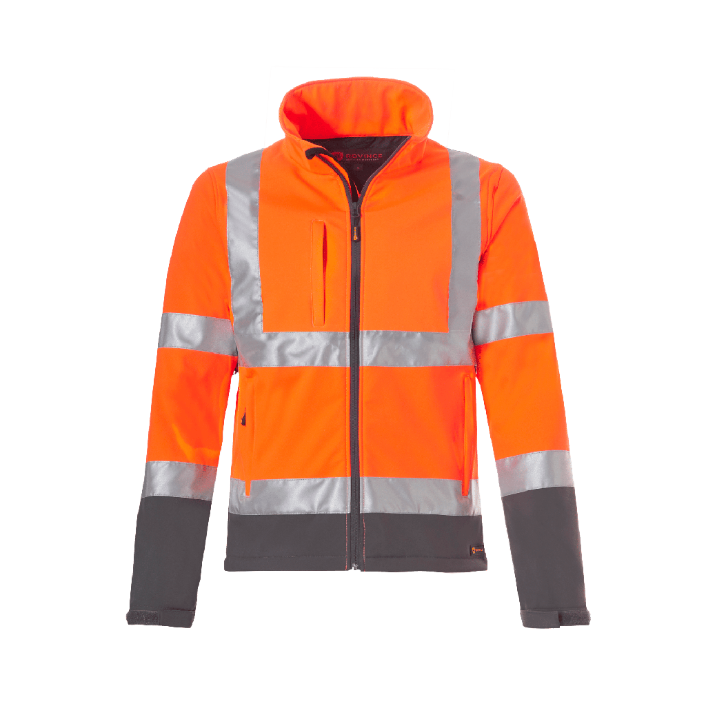 Jaqueta Softshell Rovince Safetyline A.V. repel·lent d'insectes (NEN-8333 i EN-17487), EN ISO-20471 i bandes 3M