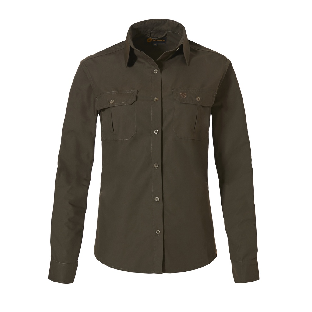 Camisa Rovince Ergoline per a dona, amb dues butxaques al pit amb solapa, repel·lent d'insectes (NEN-8333 i EN-17487) i UPF40+