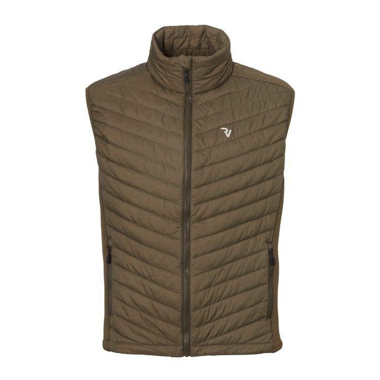 Chaleco acolchado Rovince Ergoline para hombre con tratamiento repelente de insectos (NEN-8333 y EN-17487) y dos bolsillos laterales con cremallera YKK