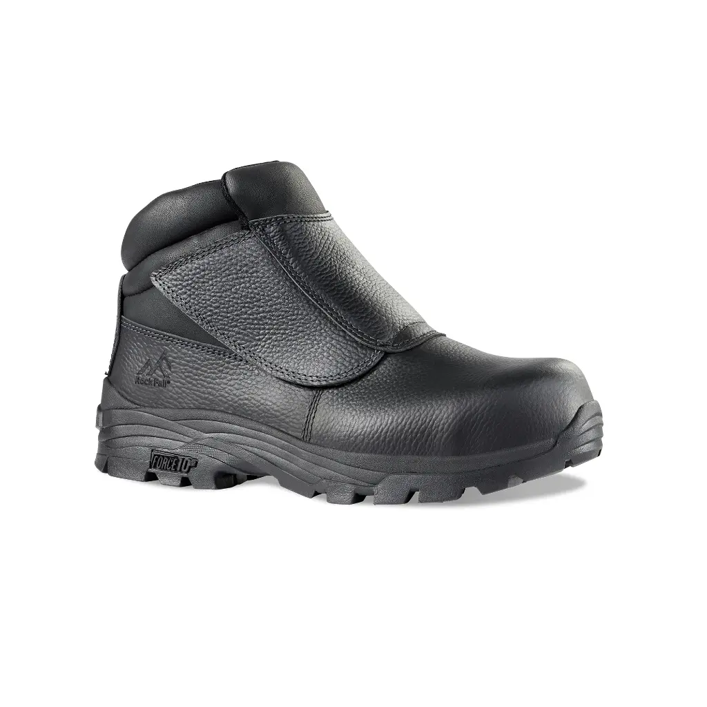 Bota per Soldadura RockFall Spark S3 protecció extrema – Cuir Ignífug i Sola HRO (fins a 300 °C). Certificació per soldadura i cingles tèrmiques EN ISO 20349-2:2017