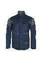 Caçadora de treball Sioen Sedna, ignífuga i antiestàtica, soldadura classe 2, protecció arc elèctric APC2 - ELIM 25 calç/cm², 450 gr/m², tancament cremallera sota solapa, blau marí/gris antracita