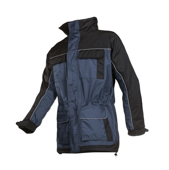 Parka Sioen Palmer bicolor, acolchada interior polar.