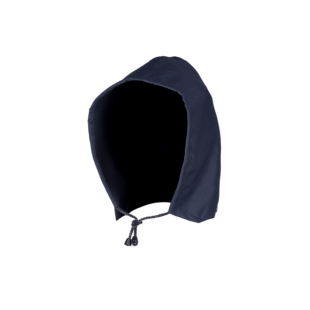 [7224A2EF7.Azul Marino] Caputxa impermeable ignífuga i antiestàtica Sioen Barker (ús sense acoblar a la jaqueta)
