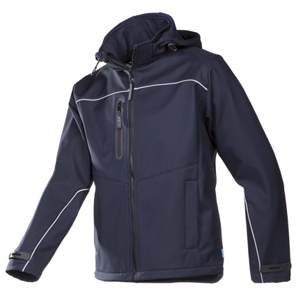 Softshell Sioen Homes amb membrana impermeable i transpirable, caputxa desmuntable.