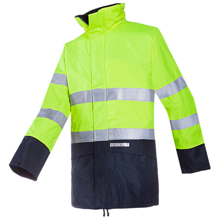  Parka SIOEN Reaven A.V. ignífuga antiestàtica i impermable, folre polar interior extraïble. Oferta fins a fi d'existències